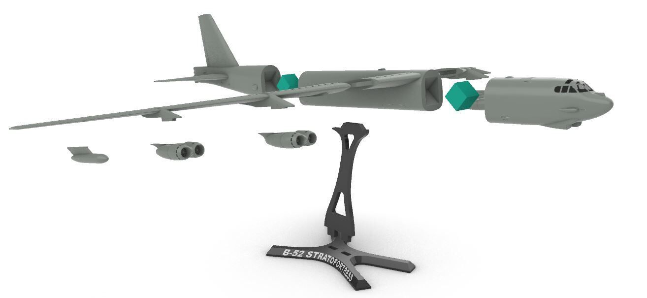 B-52 Stratofortress 3D print model_11