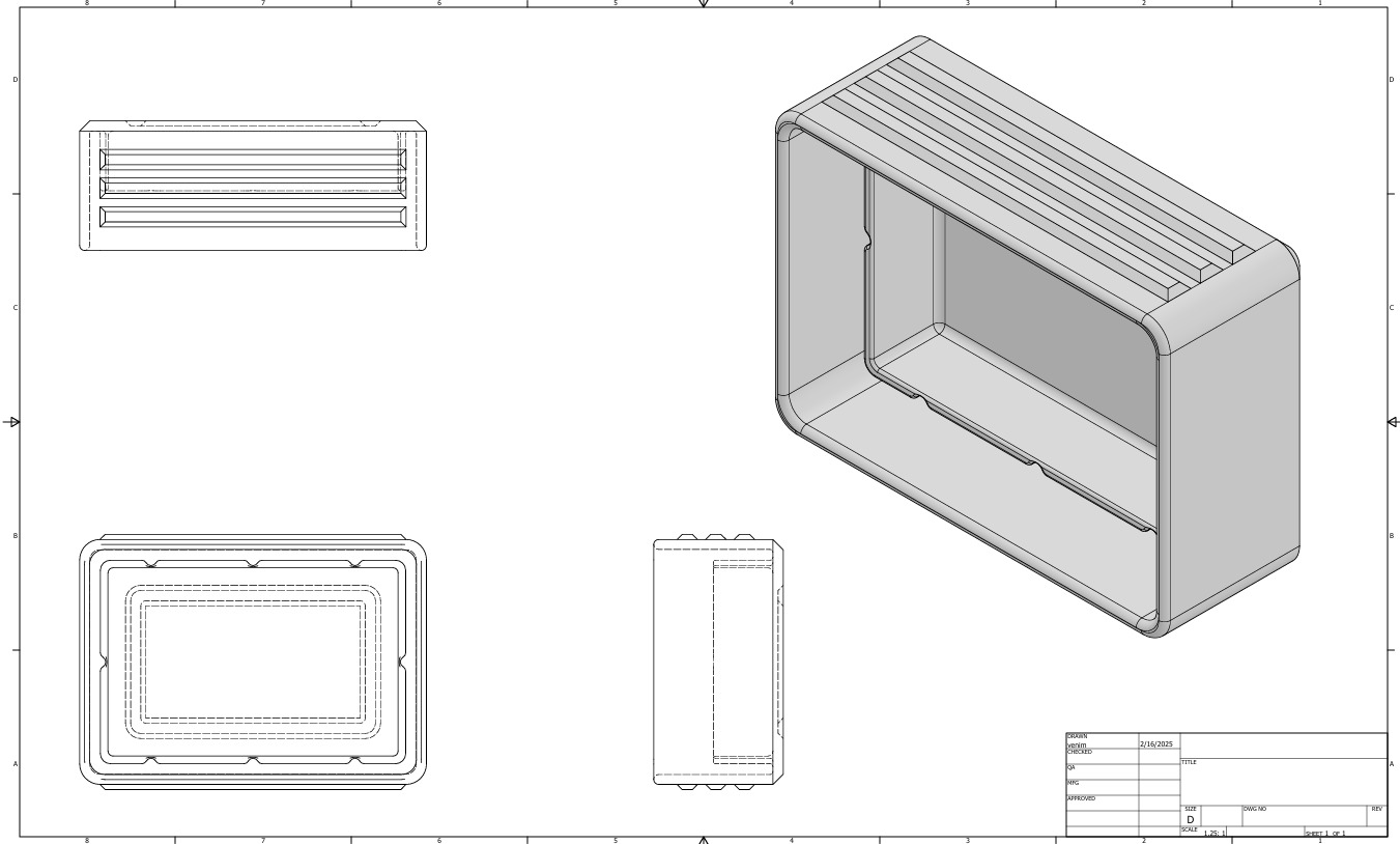 Hex Pattern Tactical Container 3D print model_9