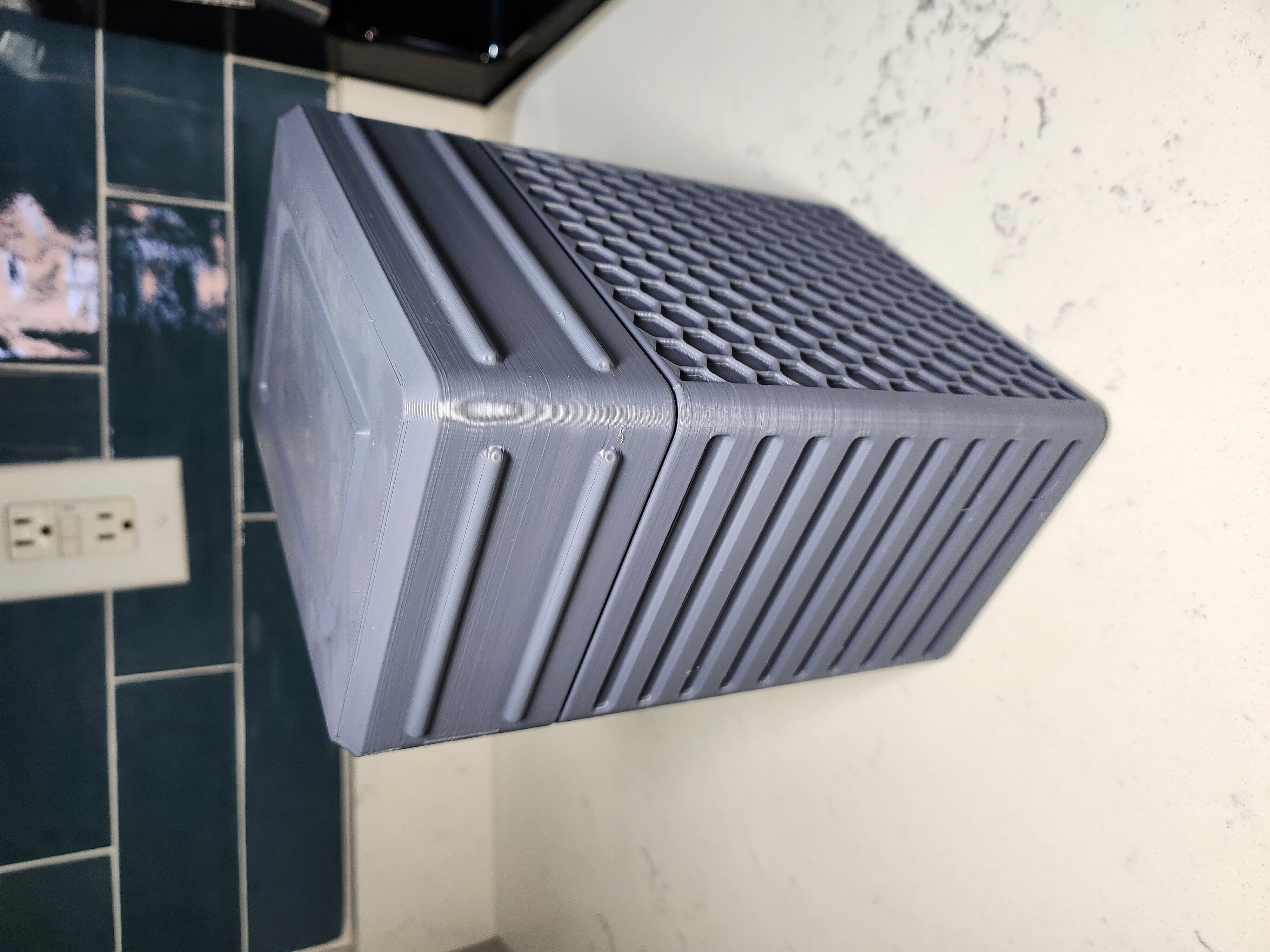 Hex Pattern Tactical Container 3D print model_3
