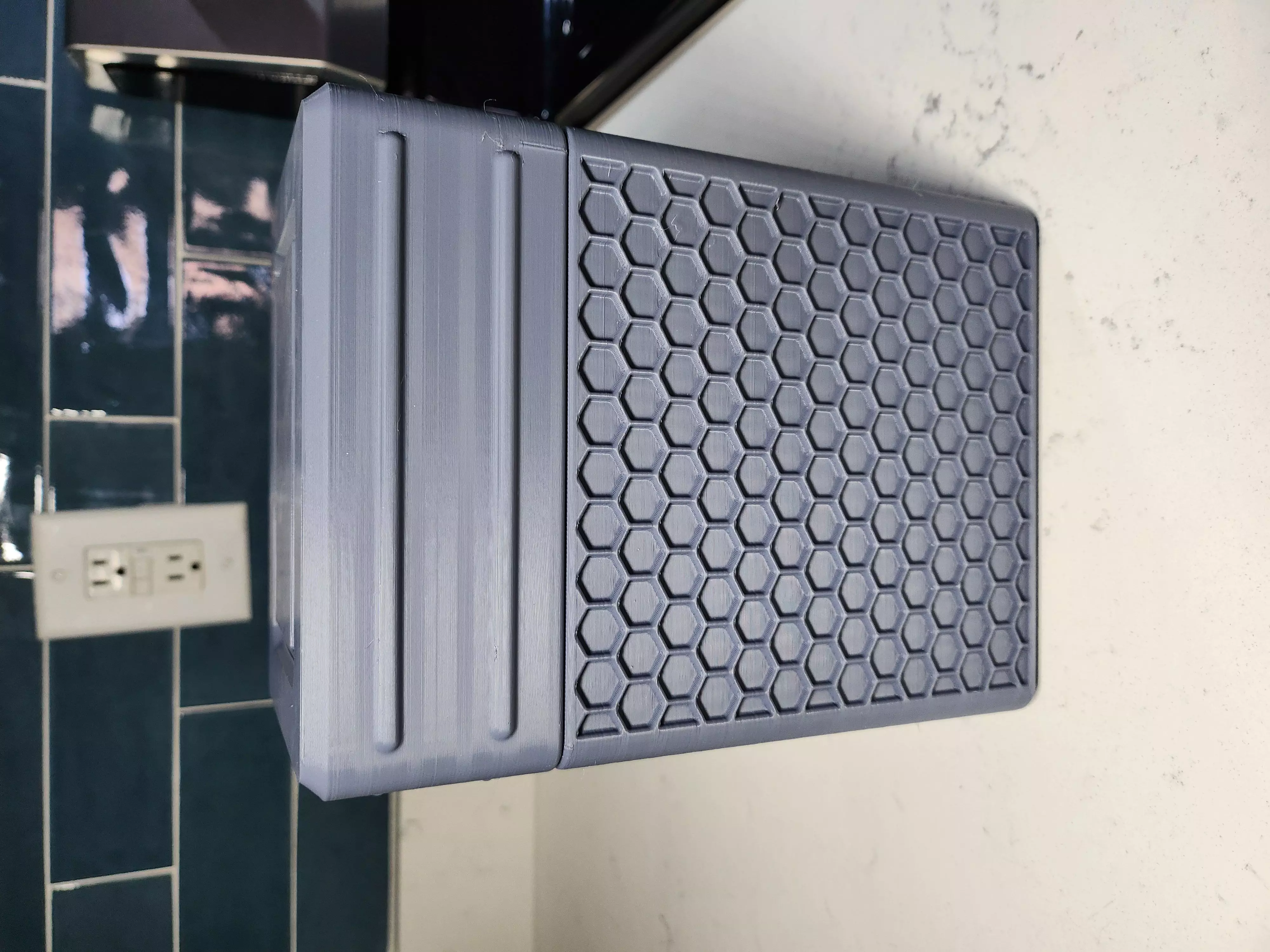 Hex Pattern Tactical Container 3D print model_0
