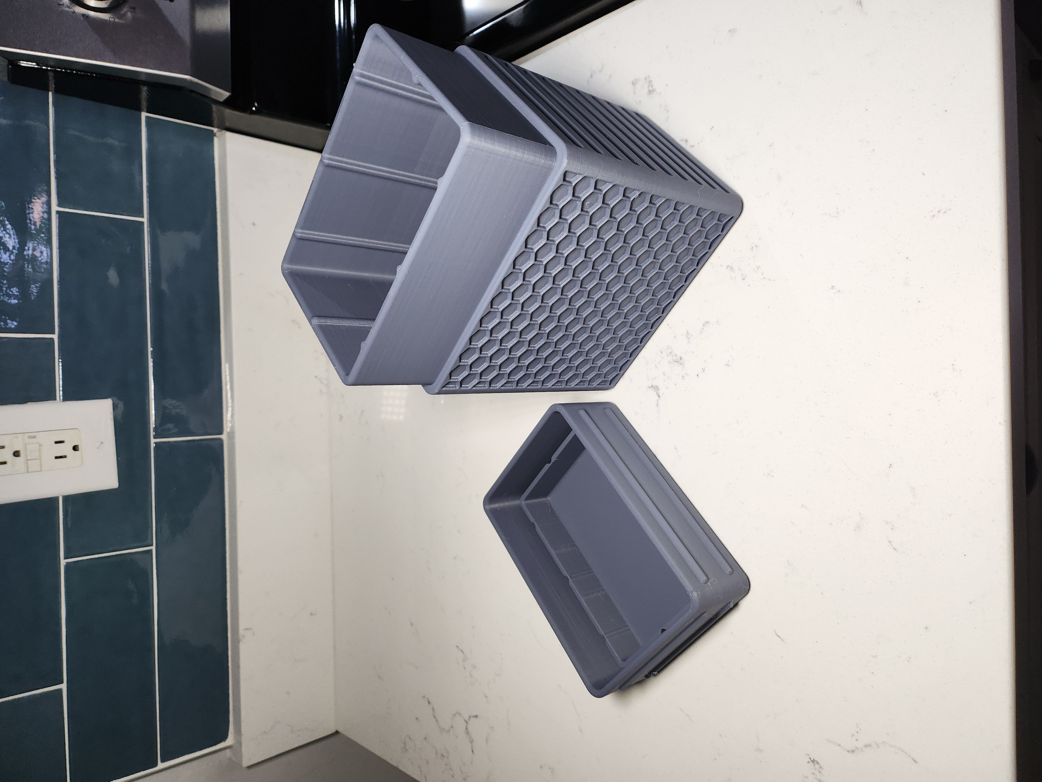 Hex Pattern Tactical Container 3D print model_4