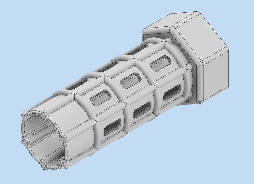 HexTube Replica 3D print model_7