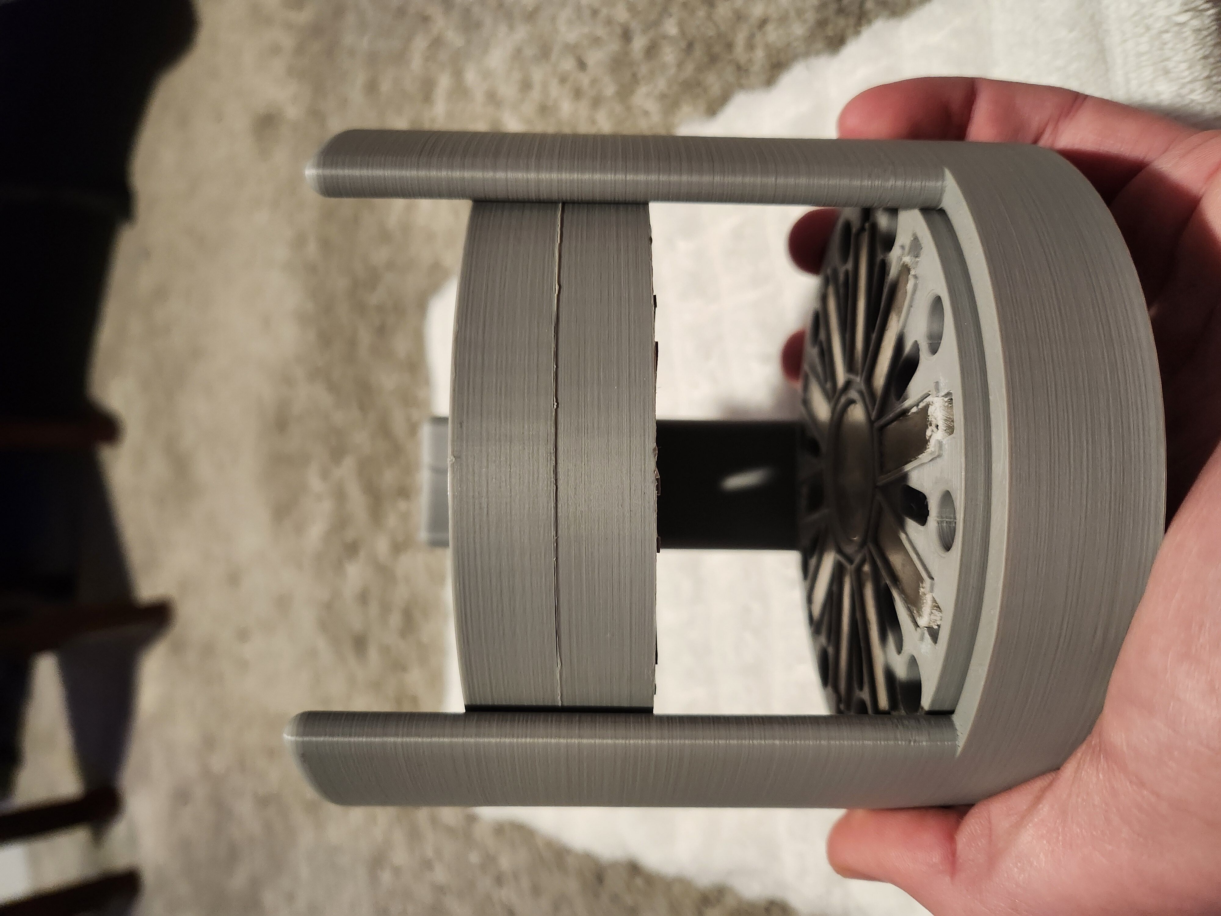 Magnetic Disk with Holder 3D print model_2