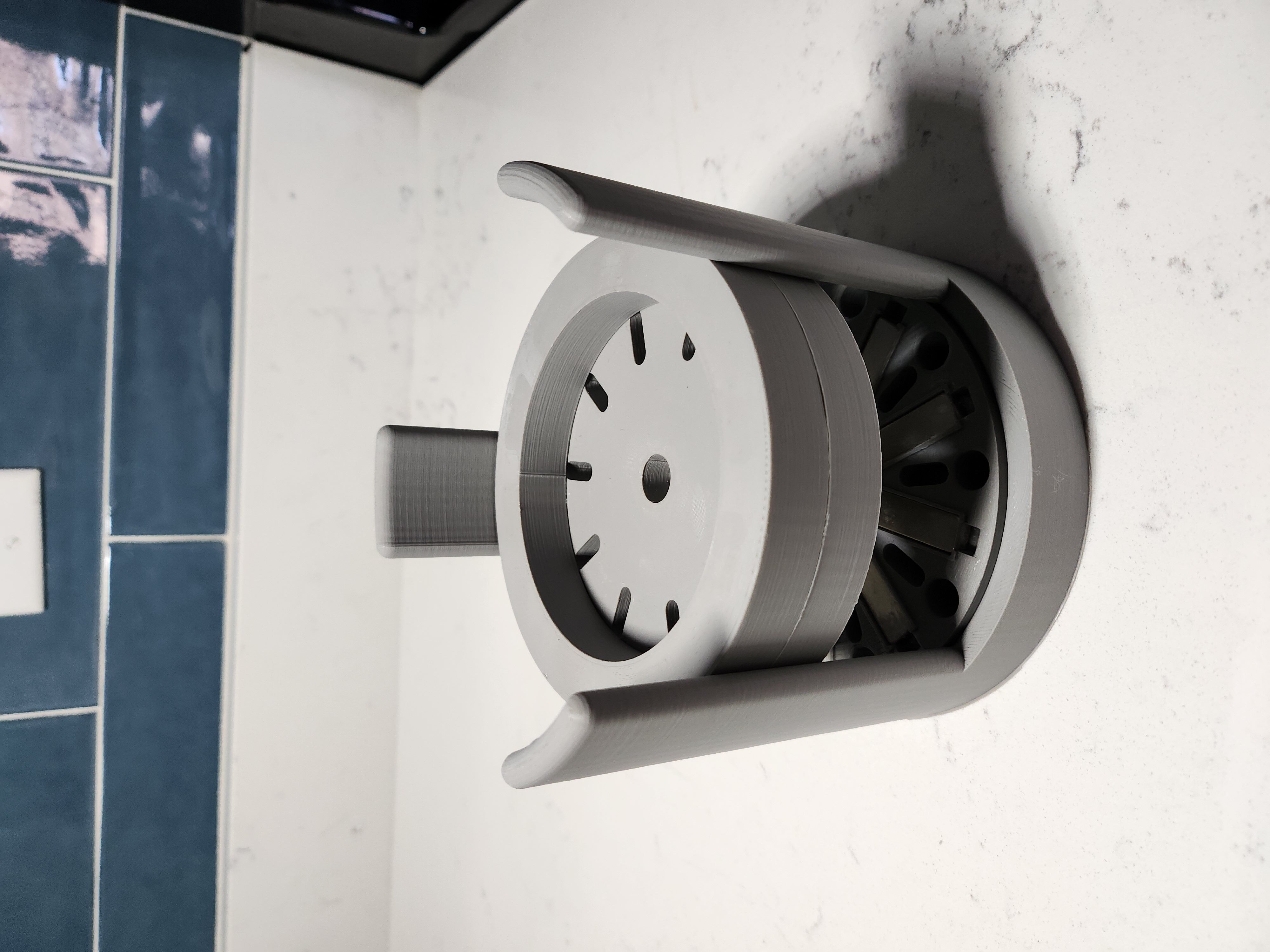 Magnetic Disk with Holder 3D print model_3