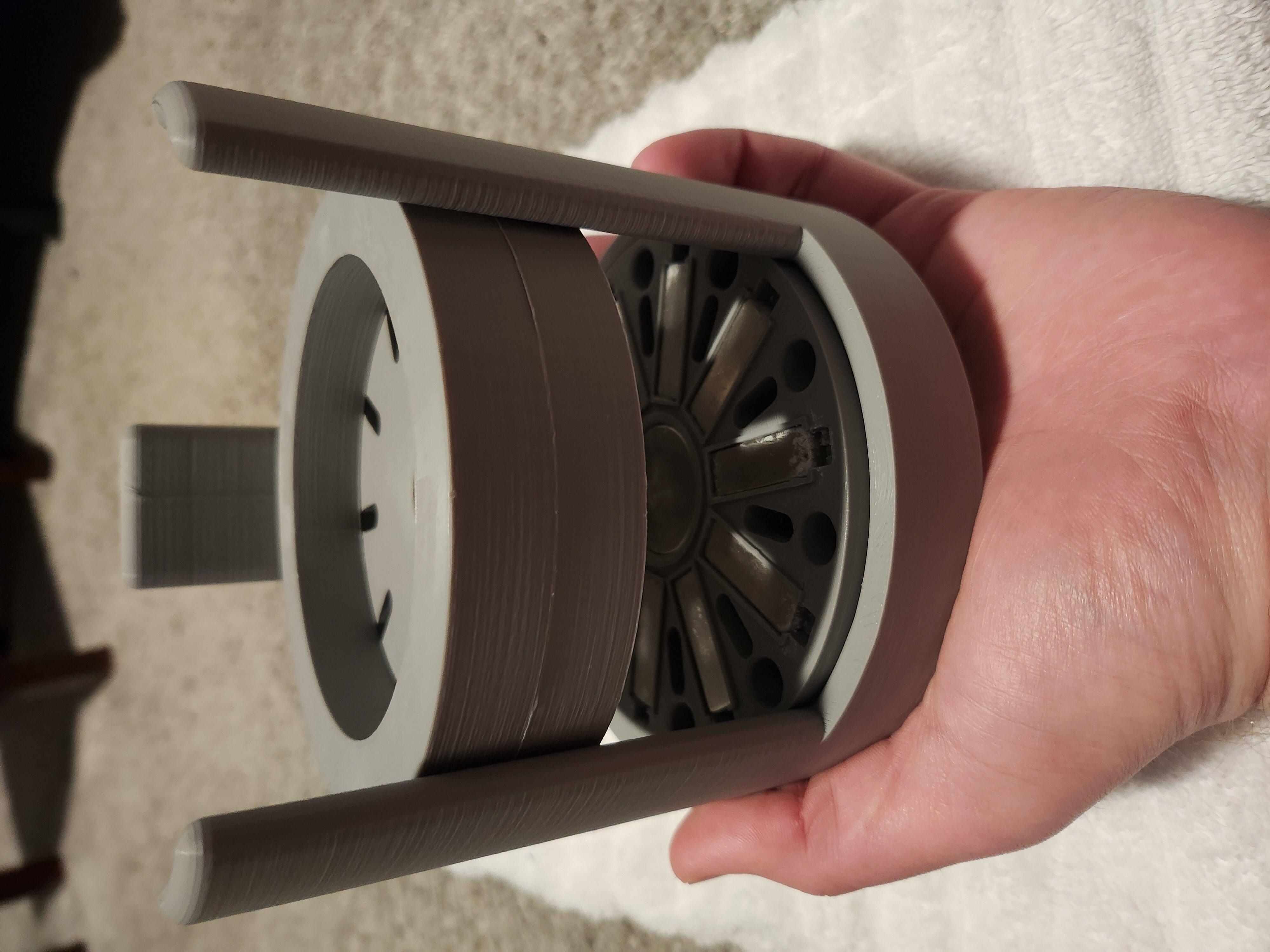 Magnetic Disk with Holder 3D print model_1