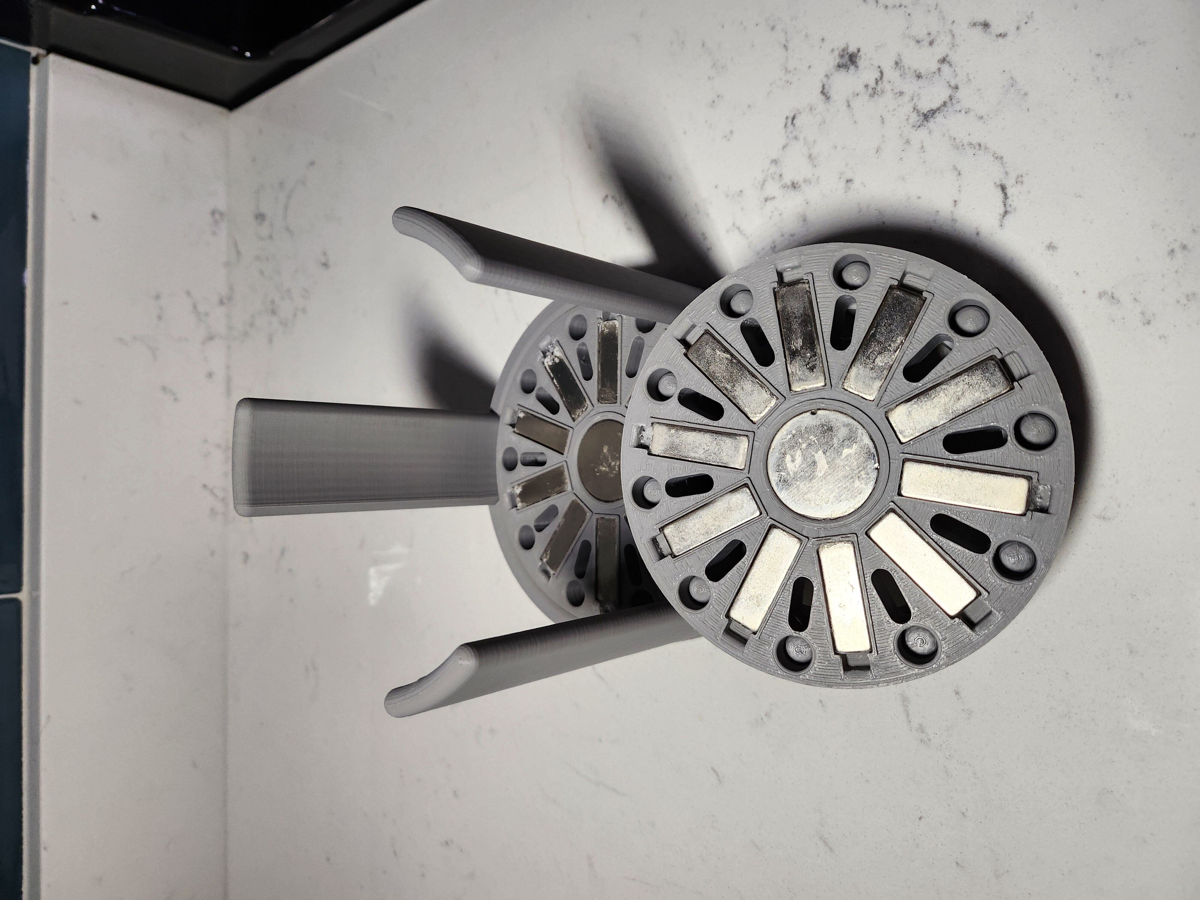 Magnetic Disk with Holder 3D print model_5