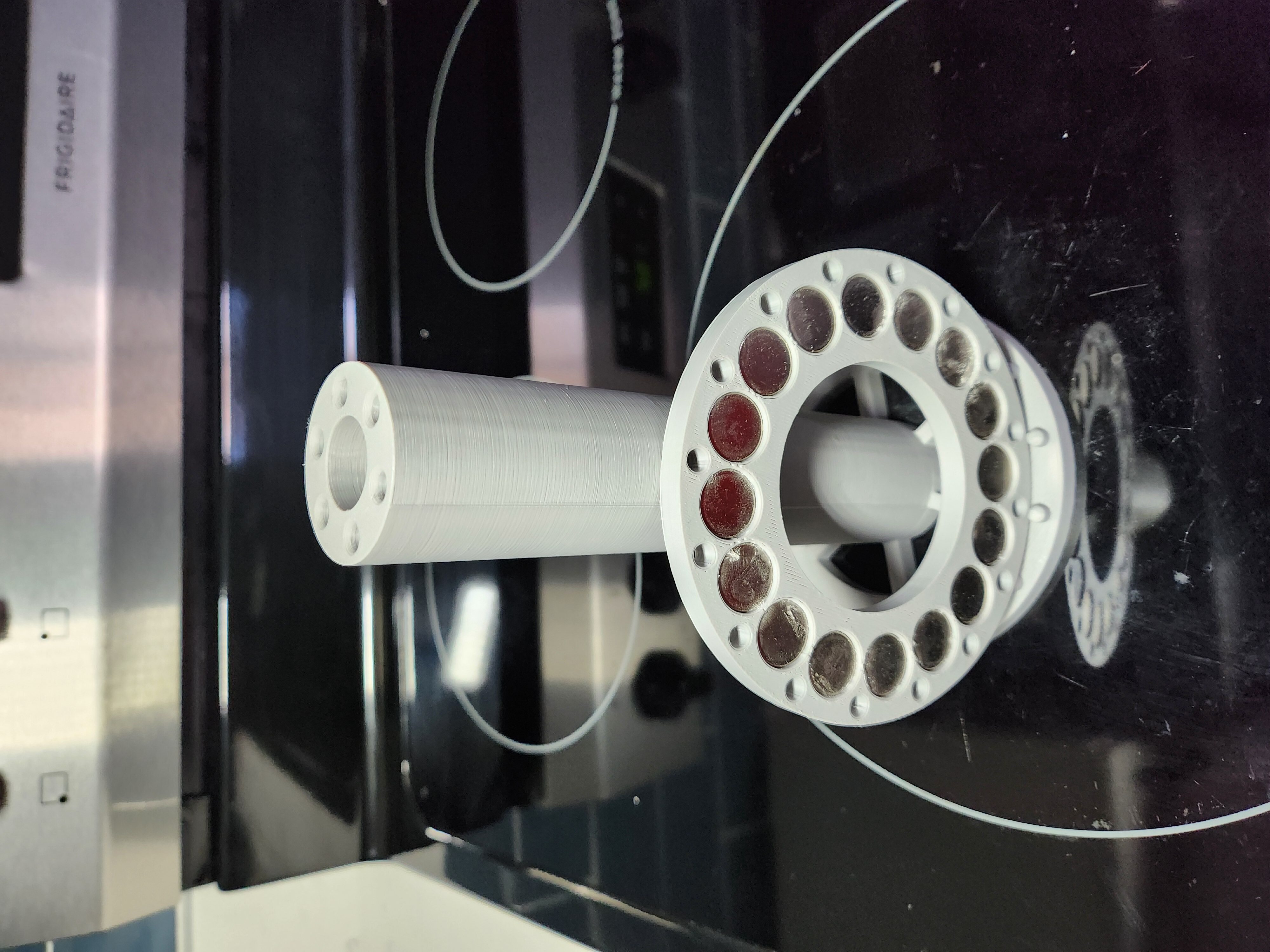 Magnetic Shaft with Rings 3D print model_3
