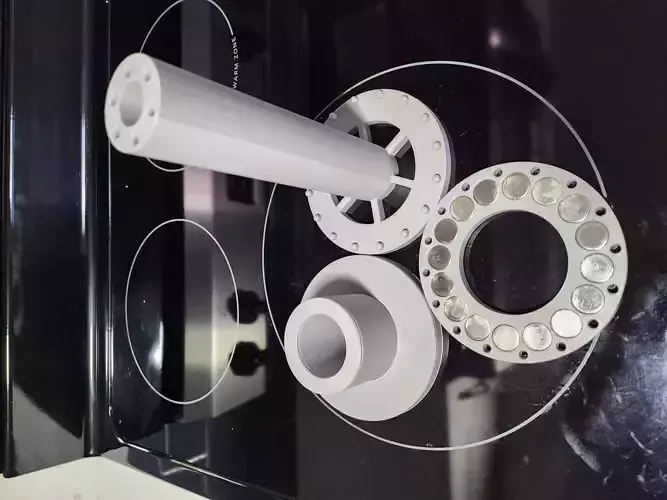Magnetic Shaft with Rings 3D print model