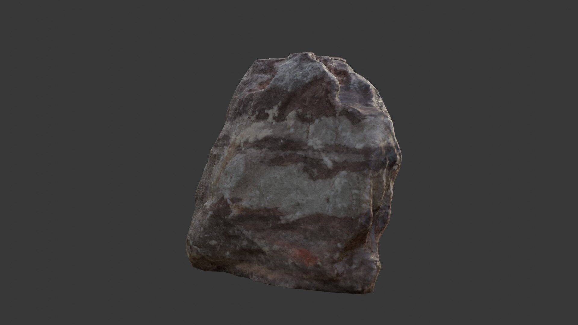 Layered Rock 3D Scan Realistic Stone Model with 4K PBR Textures Low-poly 3D model_5