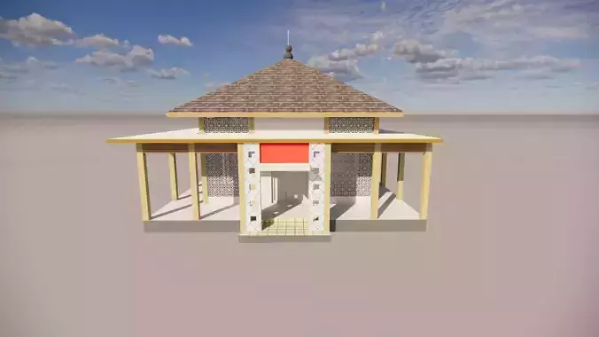 3D Model Mushola