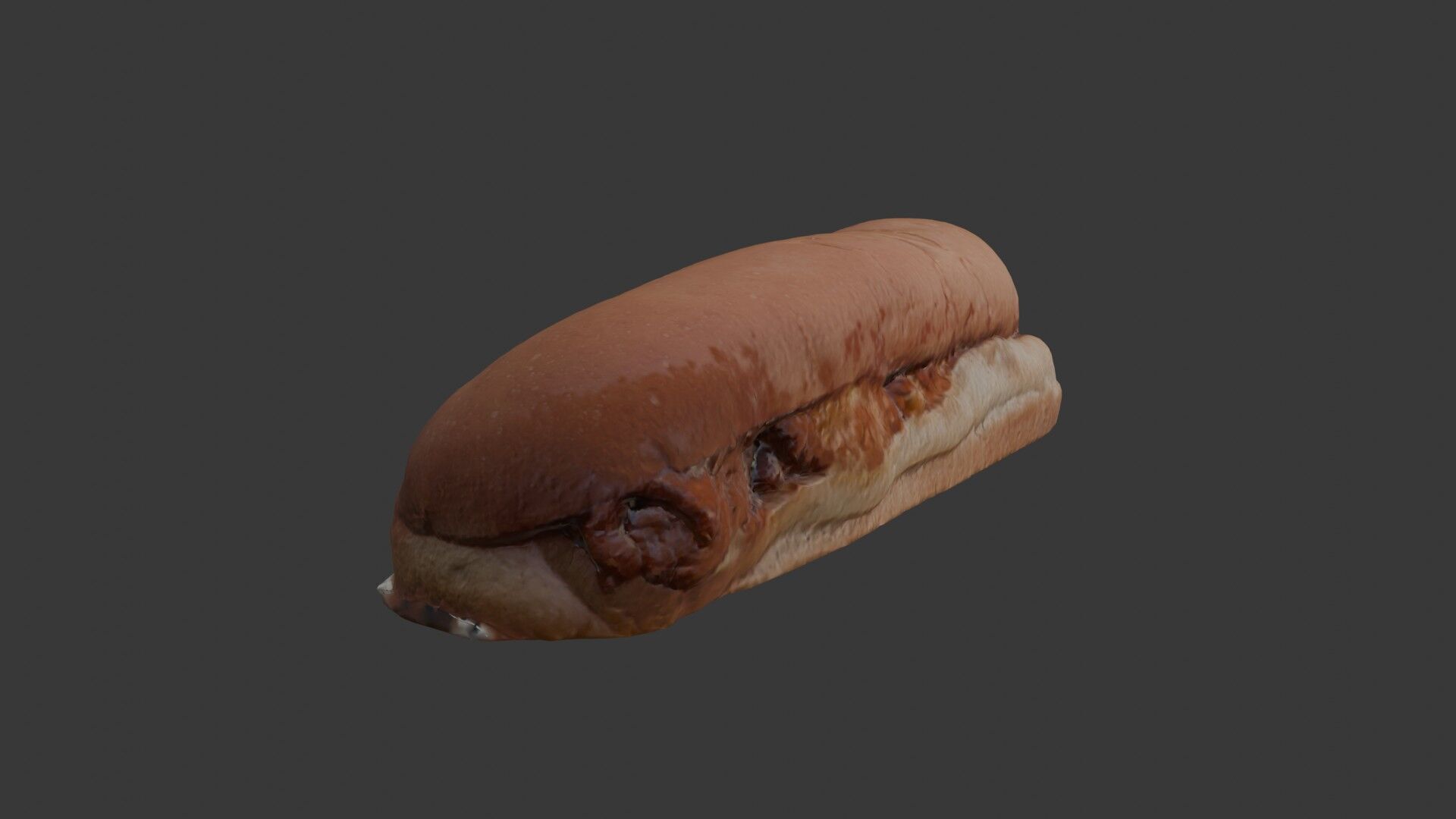 3D Scanned Sandwich  Realistic Food Model with 4K PBR Textures Low-poly 3D model_3