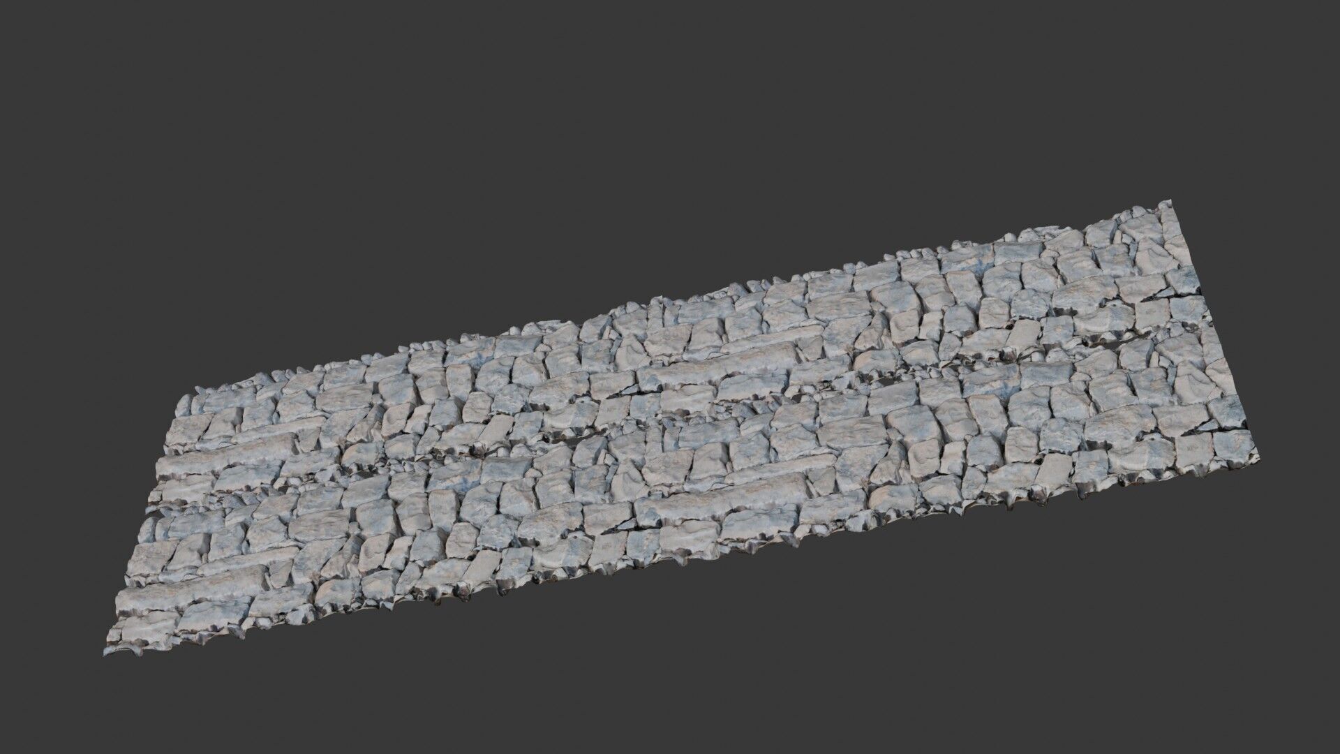 Seamless Stone Wall Texture 4K PBR Scanned Material Low-poly 3D model_7