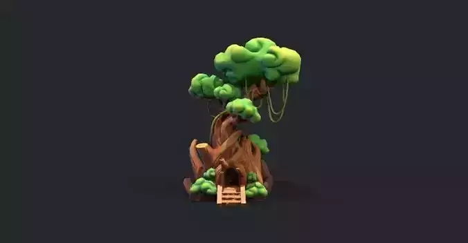 Stylish treehouse