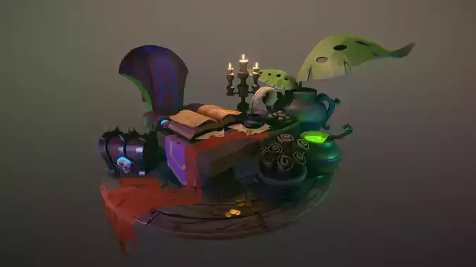 Stylish Witchcraft Alchemy Scenes