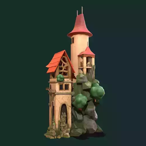 Stylish small castle