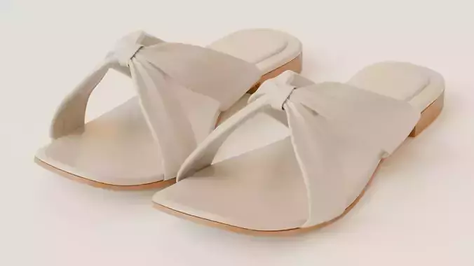 Women slipper 10 Low-poly 3D model