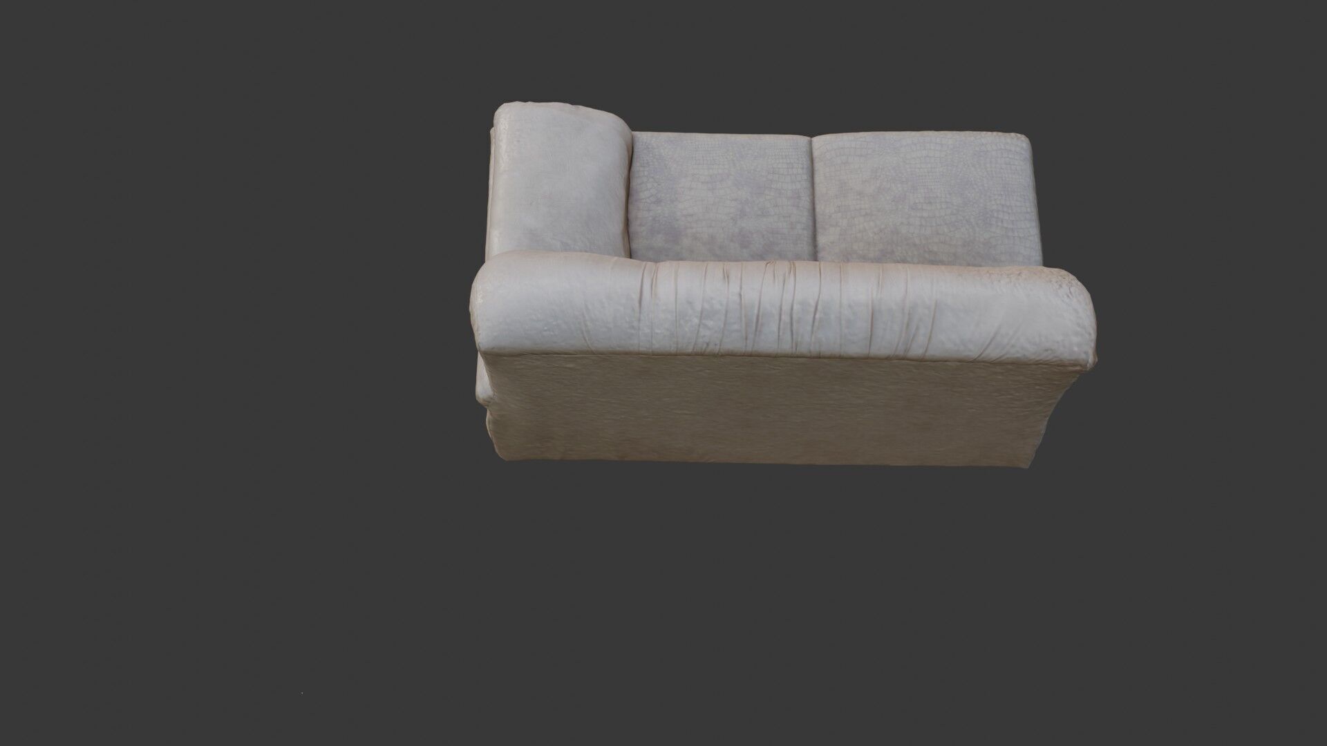 Vintage Leather Sofa  3D Scanned Low-Poly Model Low-poly 3D model_6
