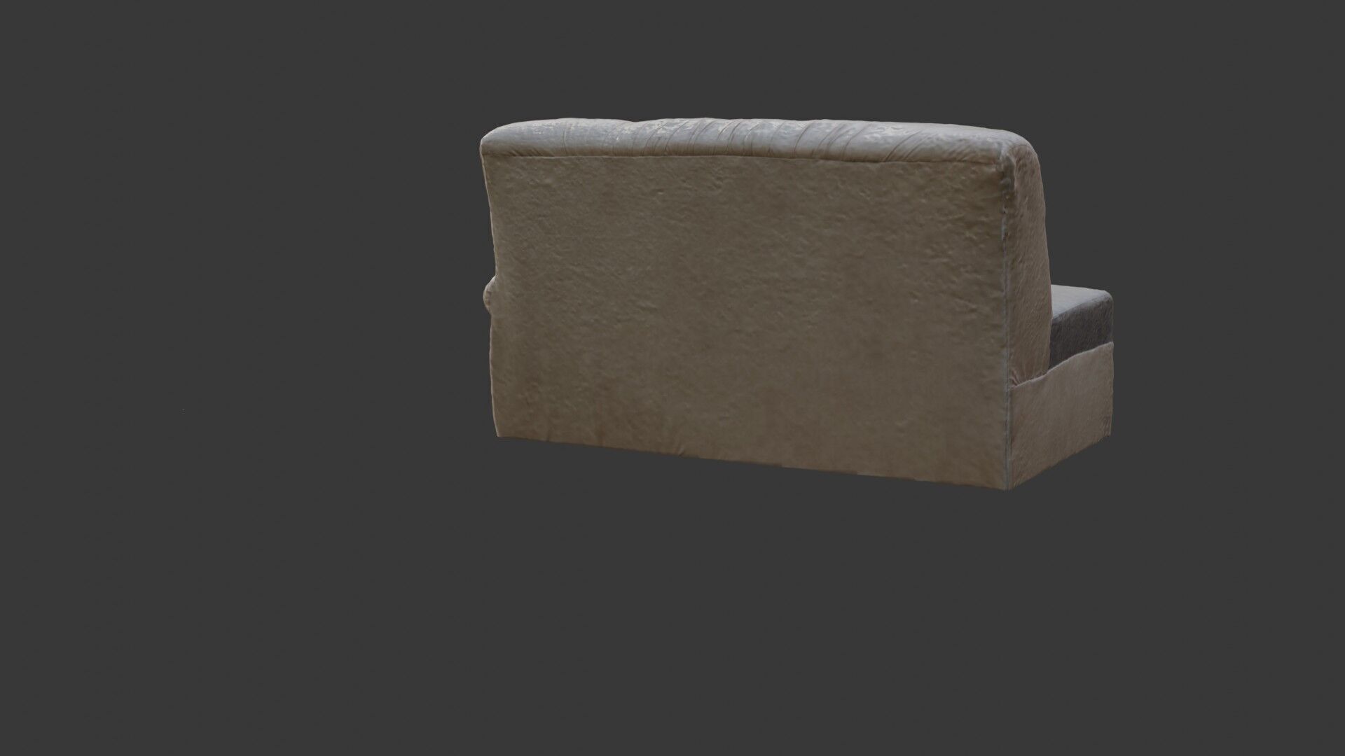 Vintage Leather Sofa  3D Scanned Low-Poly Model Low-poly 3D model_5