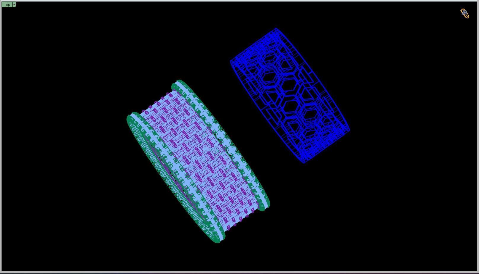 Custom Bling Baguette Eternity Diamond Bend - Eternity Band 3D print model_14