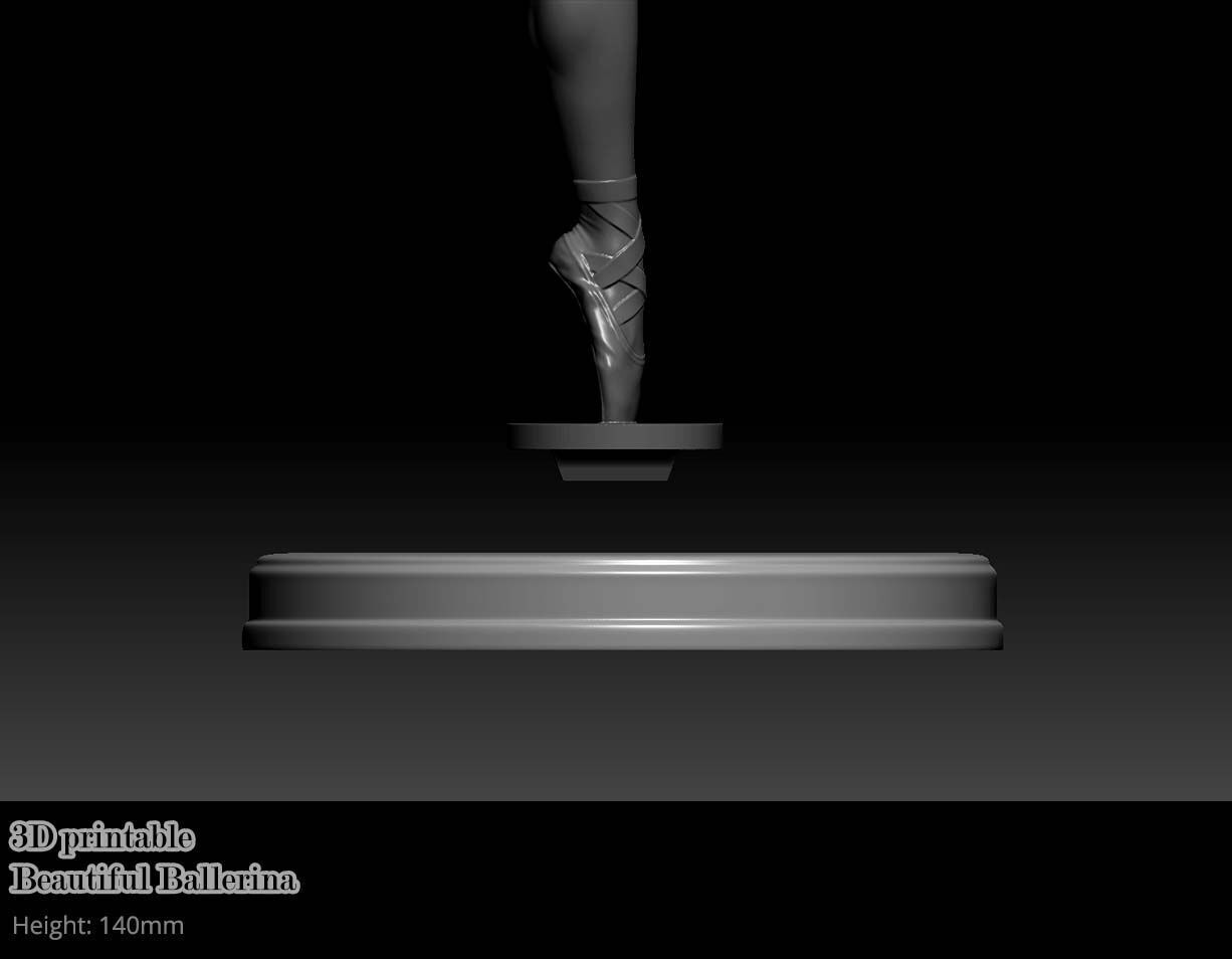 Beautiful Naked Ballerina 3D print model_18