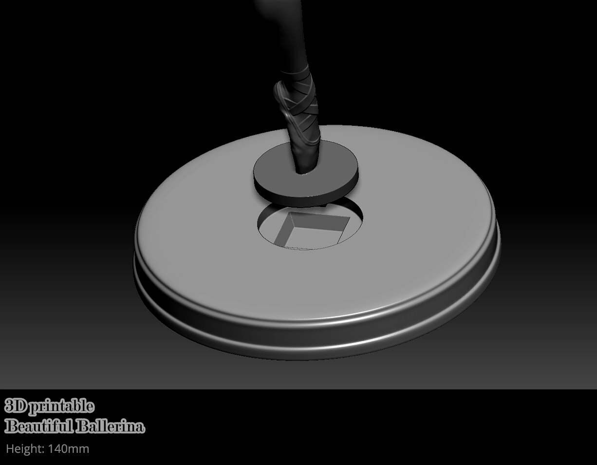 Beautiful Naked Ballerina 3D print model_19