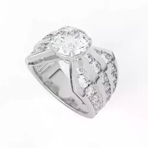 Multi-Row Diamond Ring
