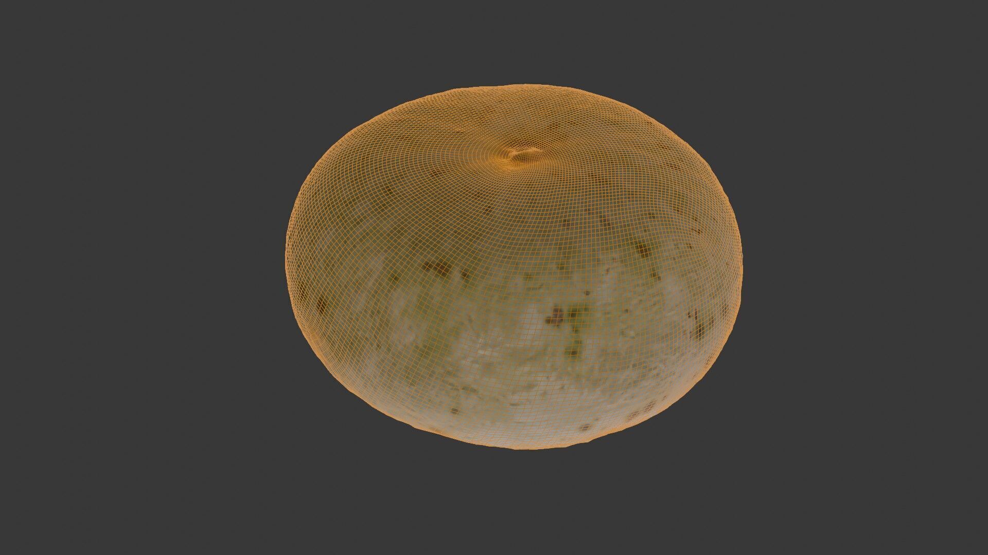 Winter Melon  3D Scanned Model Low-poly 3D model_2