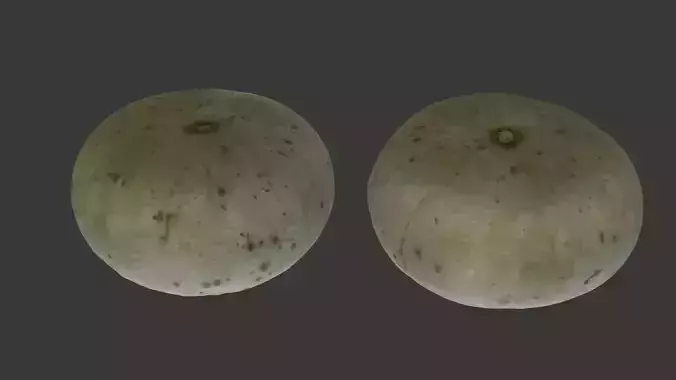 Winter Melon  3D Scanned Model Low-poly 3D model