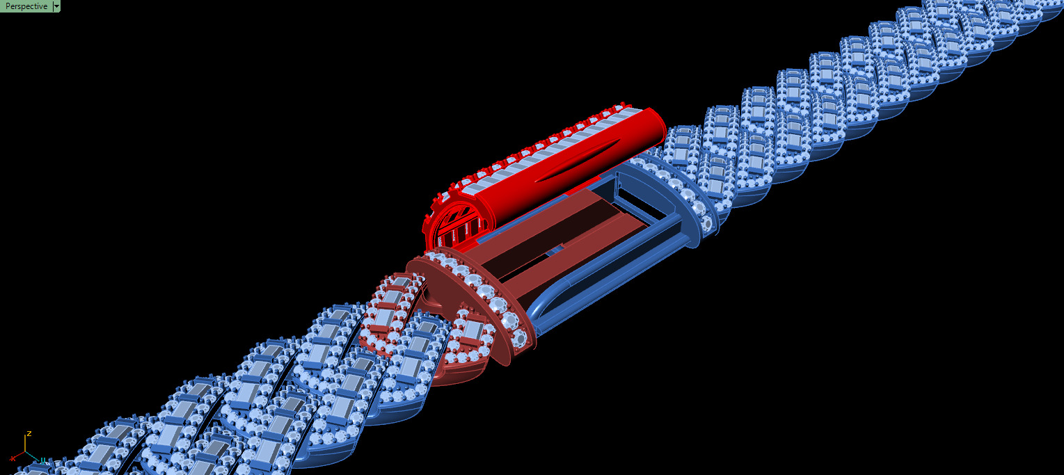 14mm BAGUETTE CUBAN LINK CHAIN FOR BRACELETS OR NECKLACE 3D print model_5