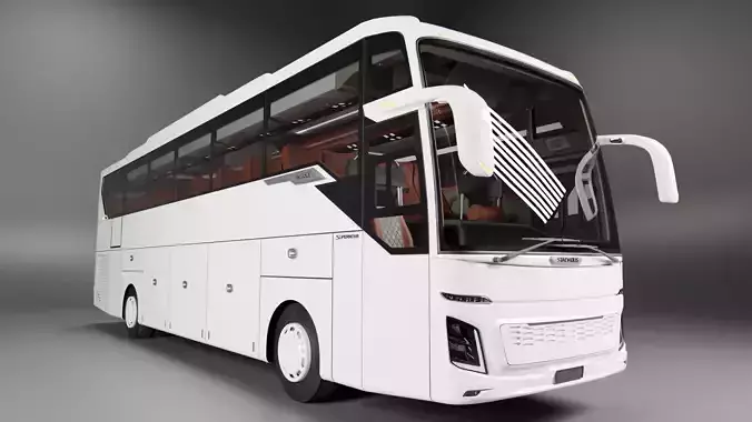 supernova traveliner indonesia bus model 3D model
