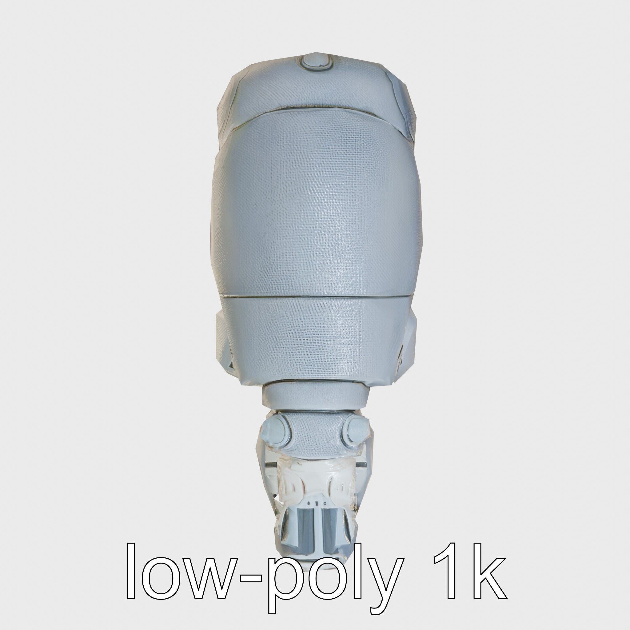 Carbon Fiber Robotic Hippopotamus with Water Filtration System Low-poly 3D model_21