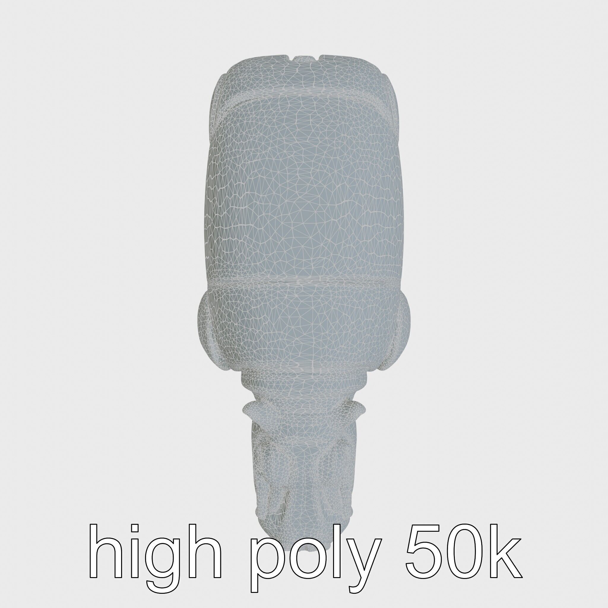 Carbon Fiber Robotic Hippopotamus with Water Filtration System Low-poly 3D model_26