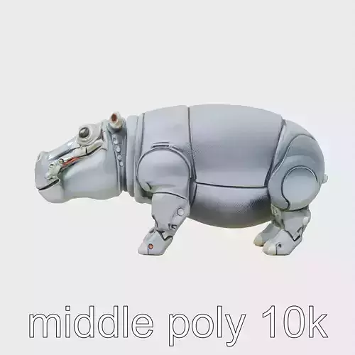 Carbon Fiber Robotic Hippopotamus with Water Filtration System