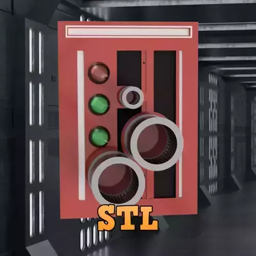 Death Star Blast Door Controller Prop Inspired by Star Wars 3D print model