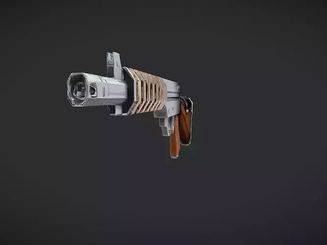 rifle with wooden stock