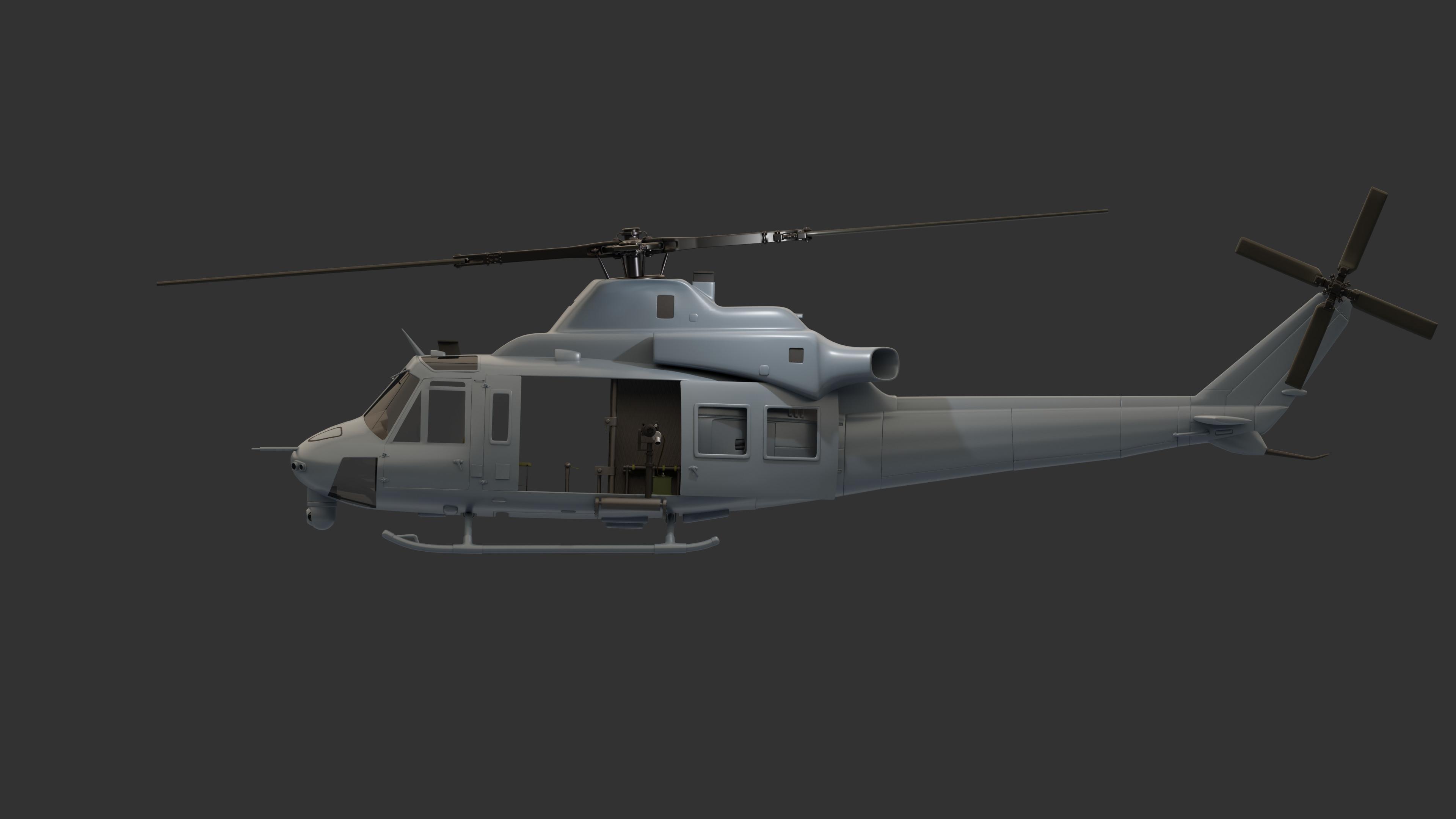 Bell Super Huey Venom Helicopter  3D model_9