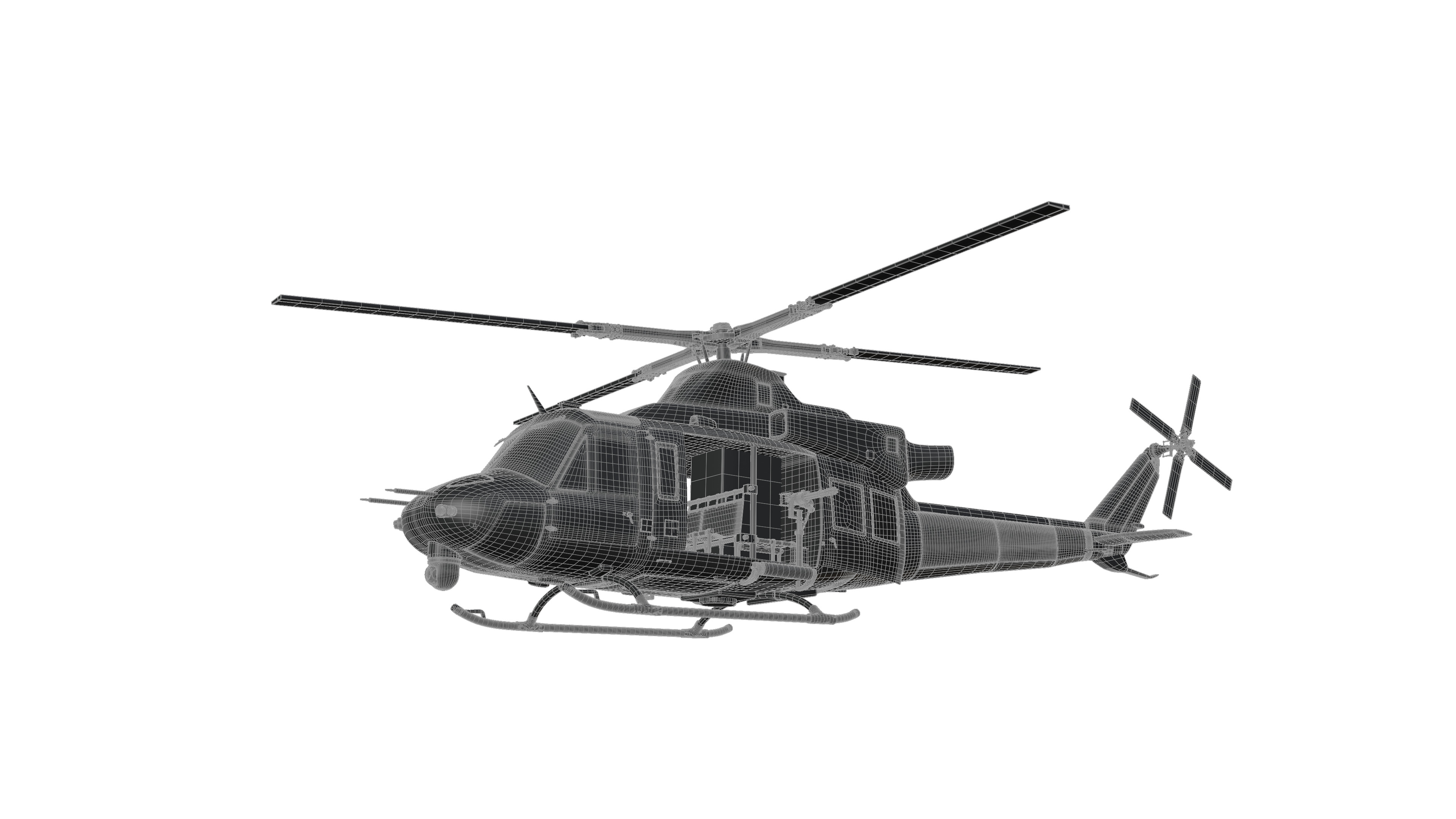 Bell Super Huey Venom Helicopter  3D model_12