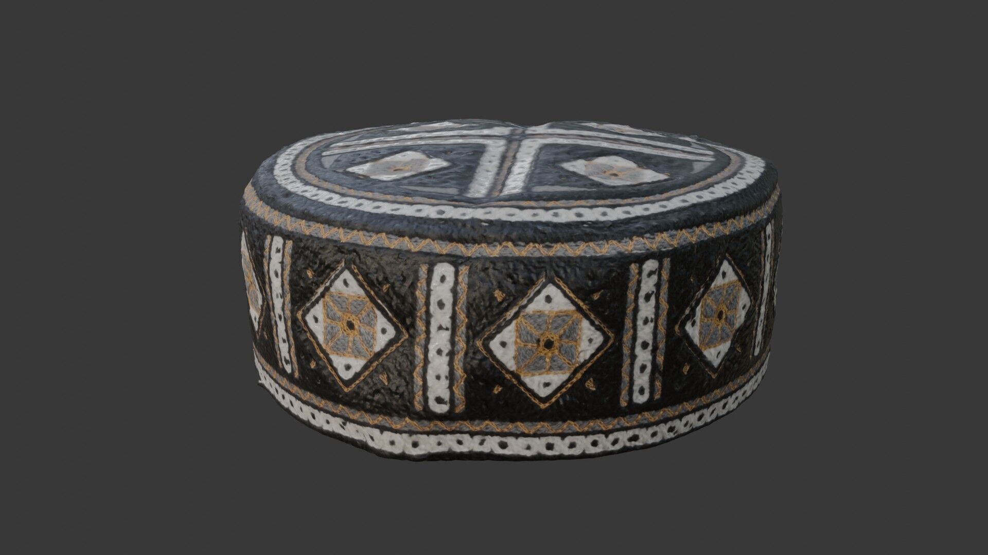 Decorative Wooden Box 3D Scanned Model Low-poly 3D model_4