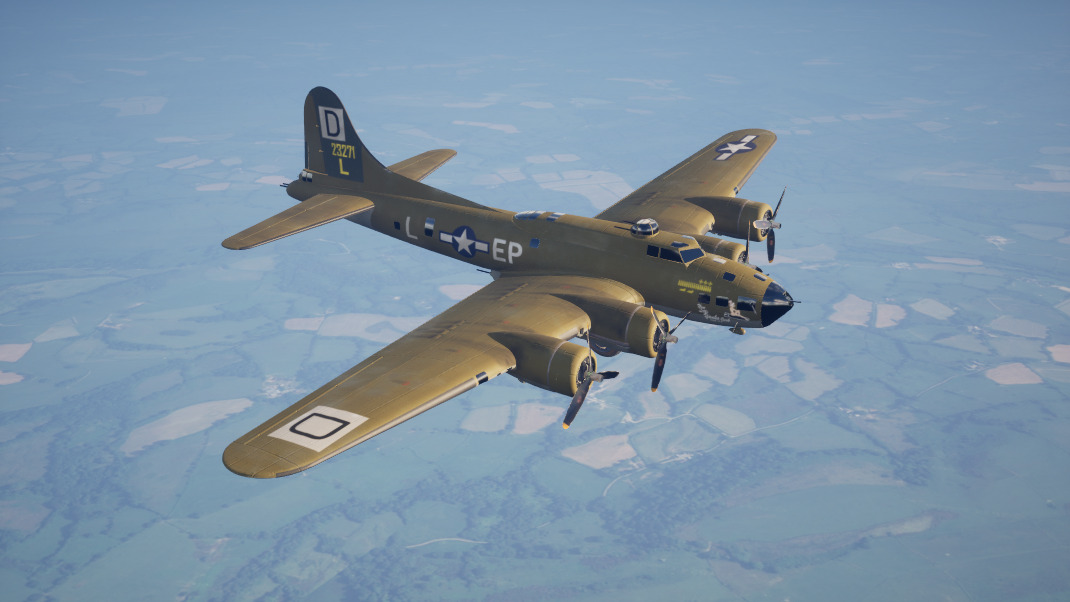 B-17F Flying Fortress Nine Little Yanks and a Jerk Low-poly 3D model_3