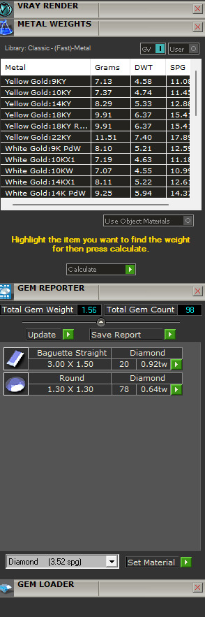 Custom Diamond Ring - Baguette with Round Diamond Ring 3D print model_5