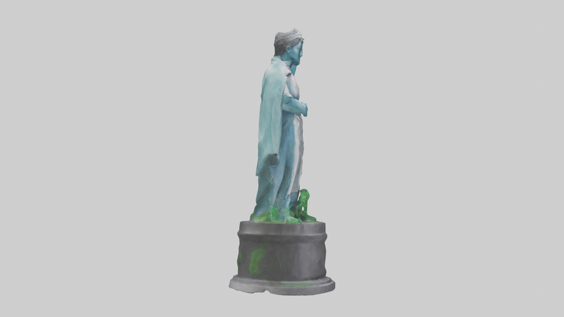 Global Sustainability Hero Statue model Low-poly 3D model_13