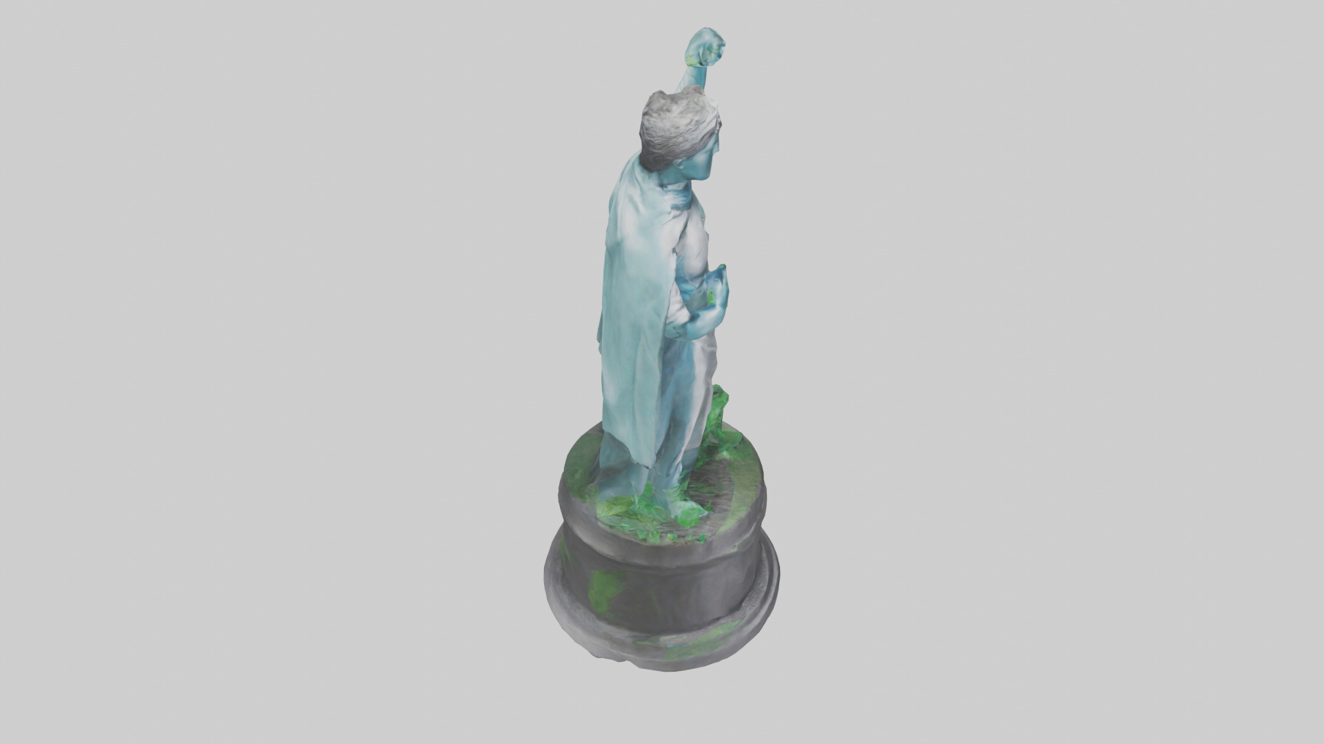 Global Sustainability Hero Statue model Low-poly 3D model_18
