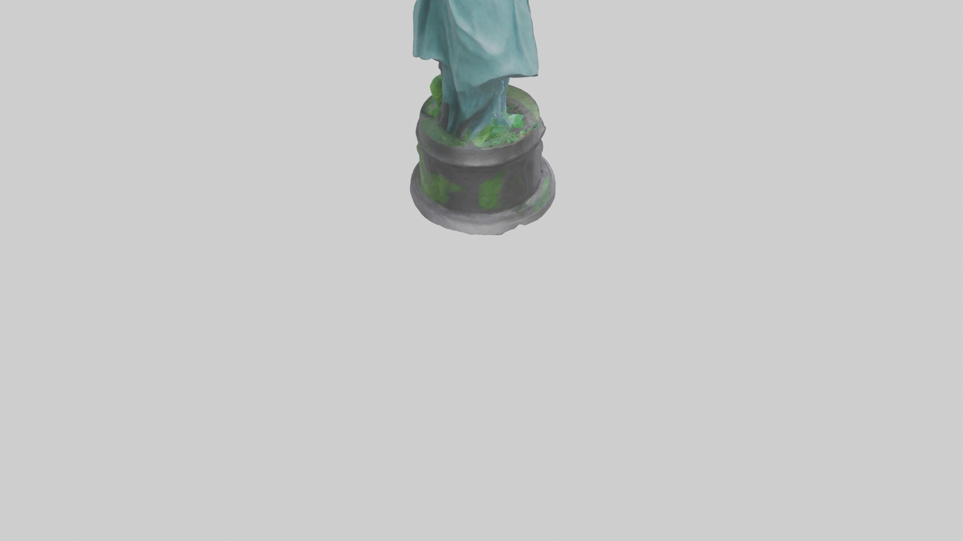 Global Sustainability Hero Statue model Low-poly 3D model_4