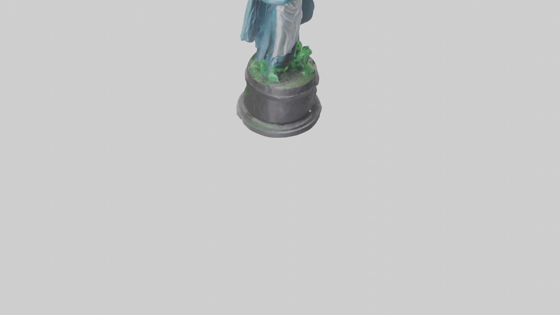 Global Sustainability Hero Statue model Low-poly 3D model_6