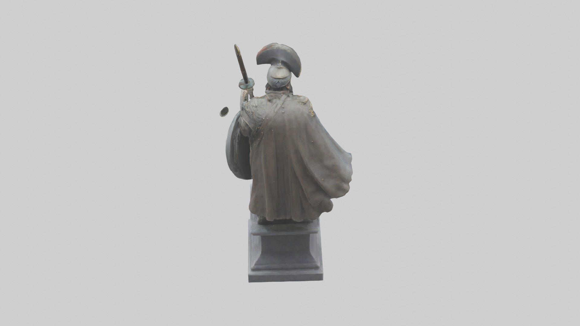 Glory of War Hero Statue model Low-poly 3D model_15