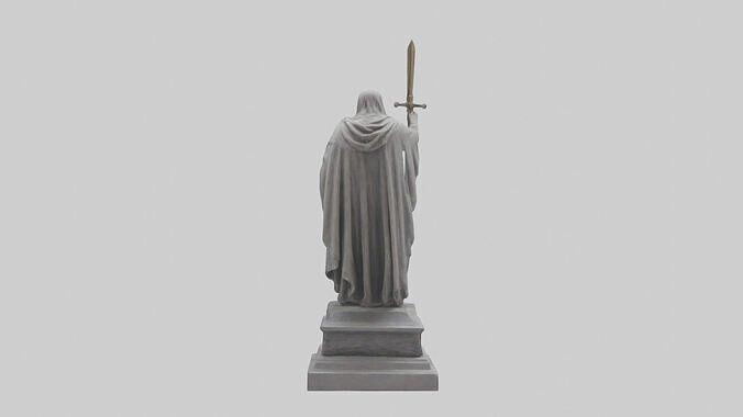Glory to the Fallen statue model Low-poly 3D model