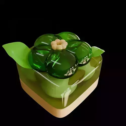 Grape jelly cake 3D model