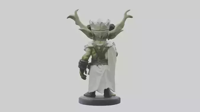 Goblin King statue model Low-poly 3D model