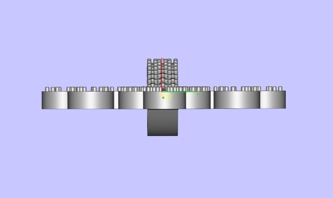 Diamond-Encrusted Gothic Cross Pendant 3D print model_20