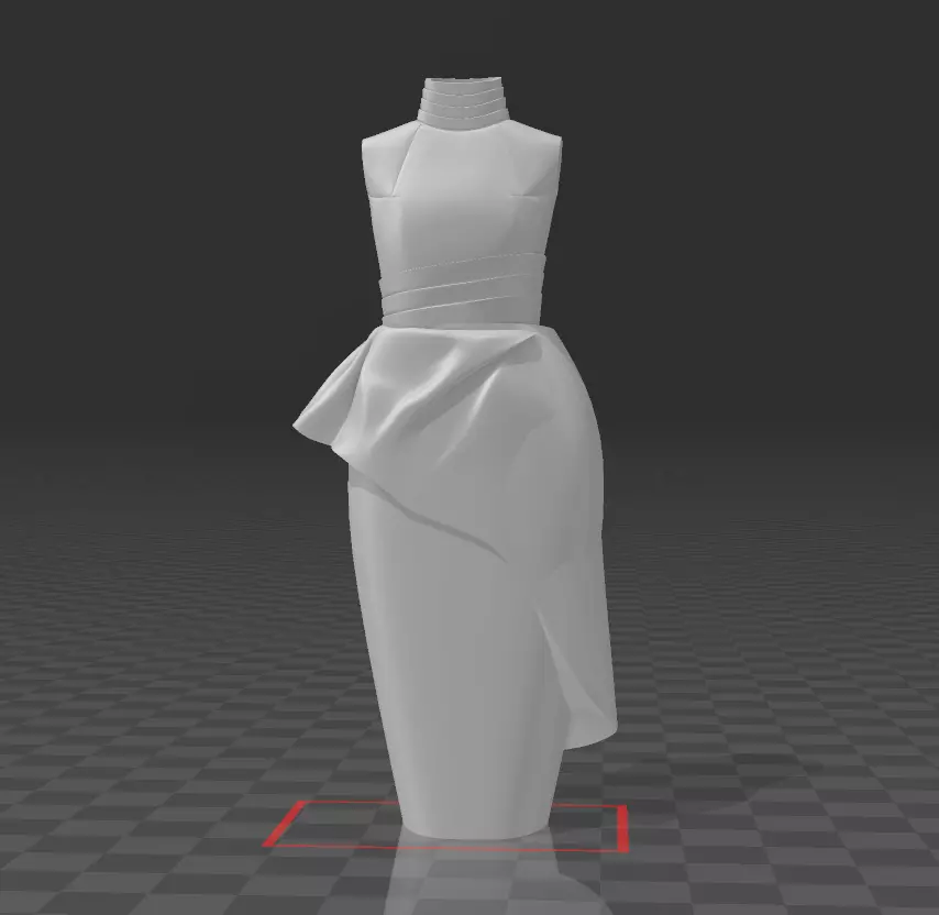 Dress Mannequin Fashion 3D print model_0